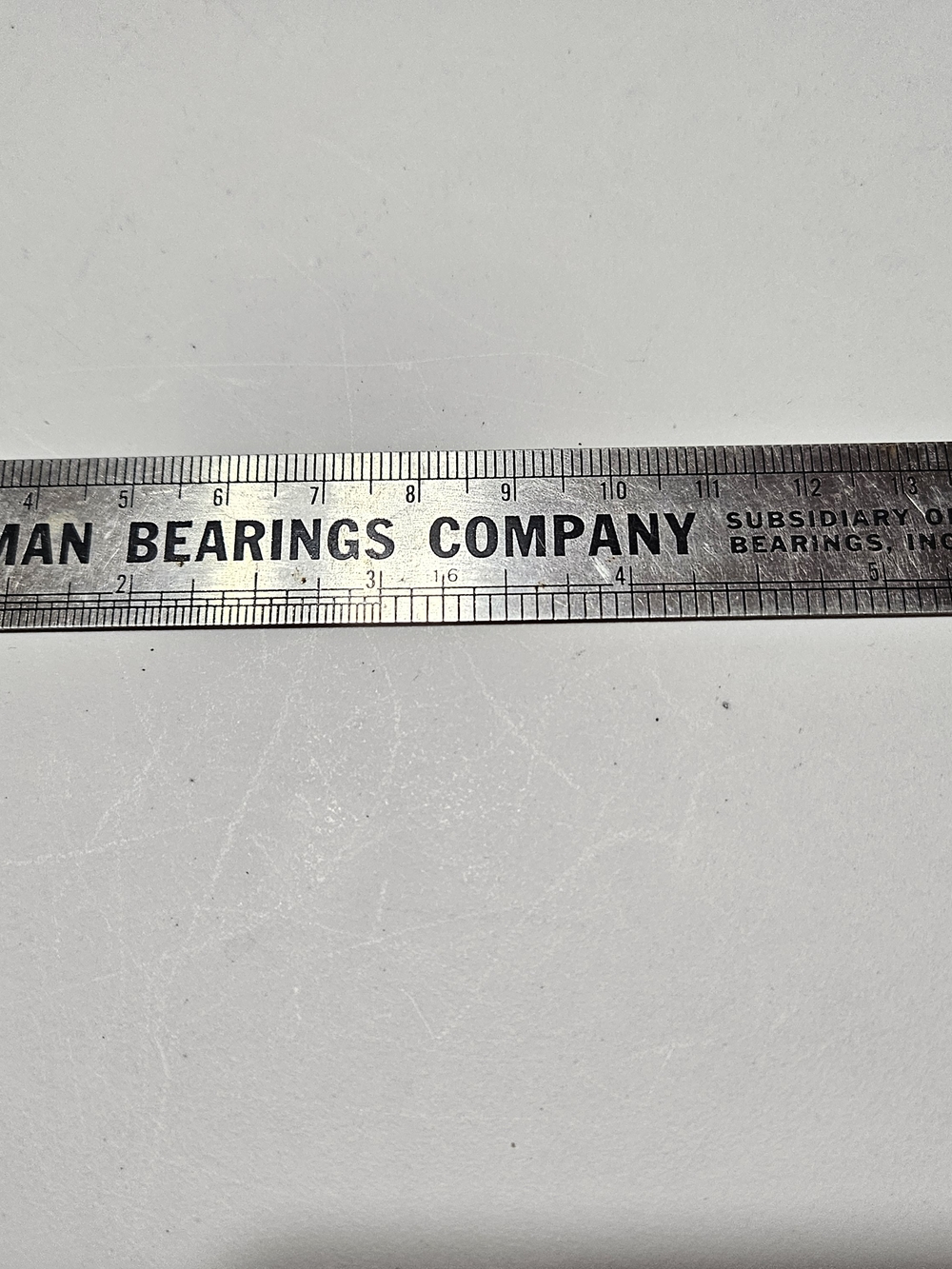 Vintage 6 Inch Stainless Steel Ruler